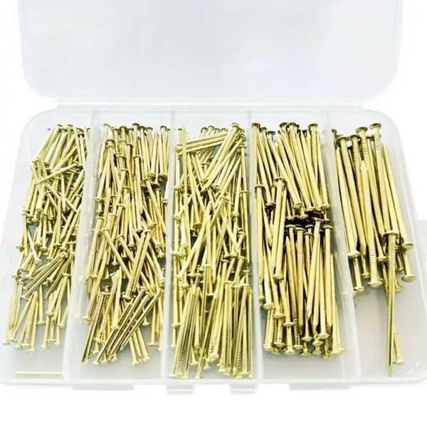 400pcs Hardware Nails with Storage Case