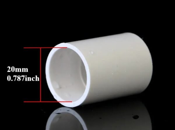 2.0cm PVC Straight Connector - Durable and Versatile