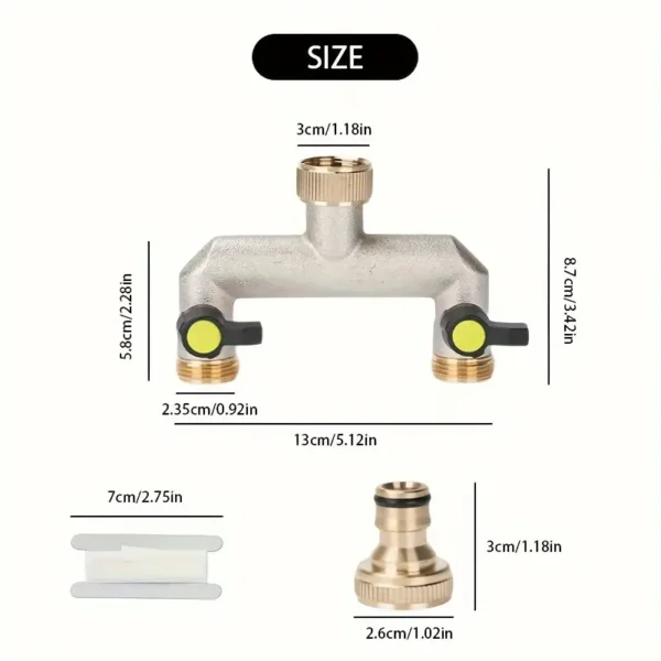 5e710551-92d1-488a-be6c-186ba4b1f6fd Brass 2-Way Garden Water Distributor