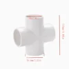 64e1f391-078a-4cc7-9fa5-0556116cc9ff 4-Way PVC Garden Watering System Connector