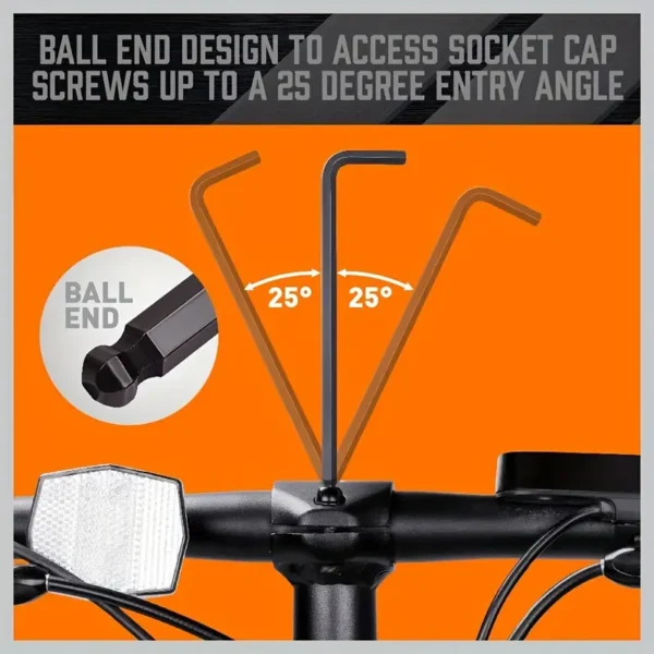 80102cf4e94375cee94d9325af8ade56 13pcs Long Arm Hex Key Set