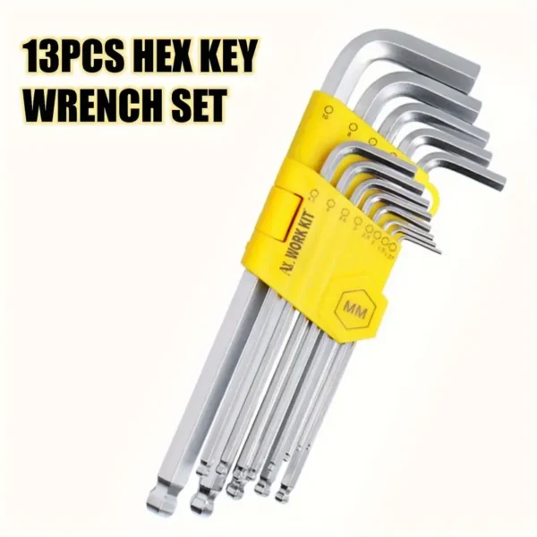 86b799e5-7b2c-47a0-b05b-5011e3786946 13pcs Long Arm Hex Key Set