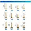 1200pcs Self-Tapping Screws Assortment Set
