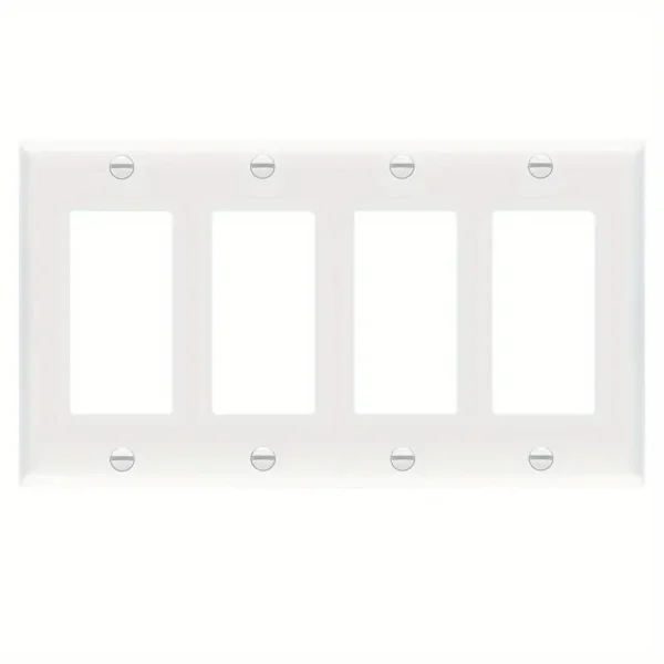 Glossy White Wall Outlet Socket Panels