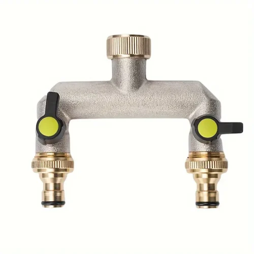 a0498a6a-6971-4c89-8b57-3b492e58f061 Brass 2-Way Garden Water Distributor