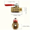 ddeaf7d1-8394-4828-a61e-192065bca775 Heavy Duty Brass Ball Valve Shut Off - 1/4" NPT Male