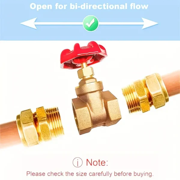 Thickened Brass Gate Valve